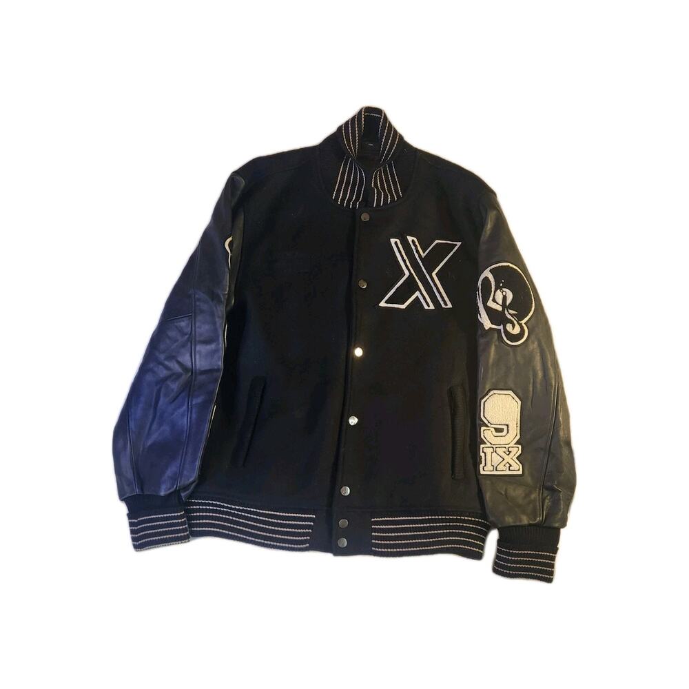 Rocawear Diamond Celebration 10th Anniversary 2009 Leather Varsity 2XL Jacket